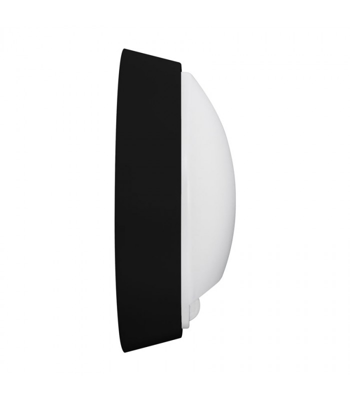 Aplique Led ACRA Negro con sensor 14W 1400Lm IP65 CCT