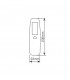 Linterna LED COB rectangular 3W 120Lm 3xAAA