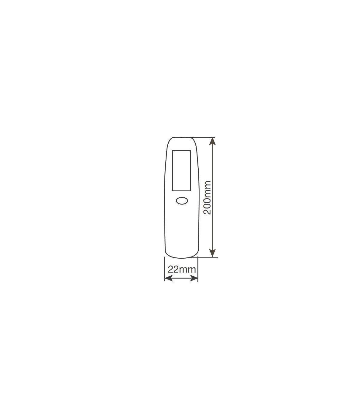 Linterna LED COB rectangular 3W 120Lm 3xAAA