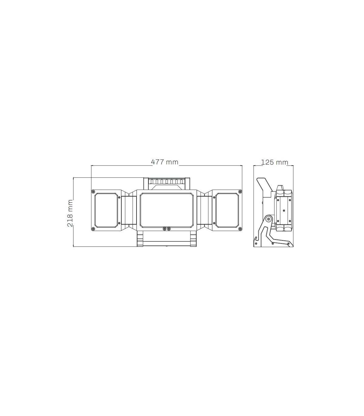 Proyector LED Portátil con Batería MAXLED 50W 5000Lm IP54