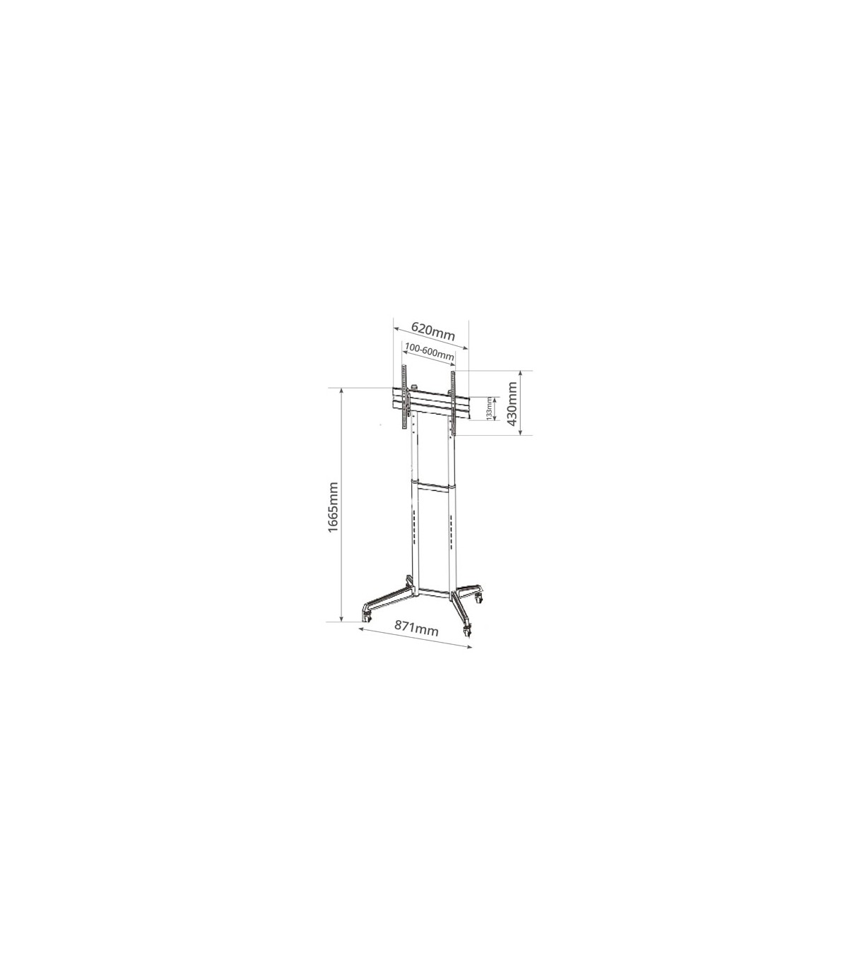 Soporte de pie con ruedas para TV 37" / 70"