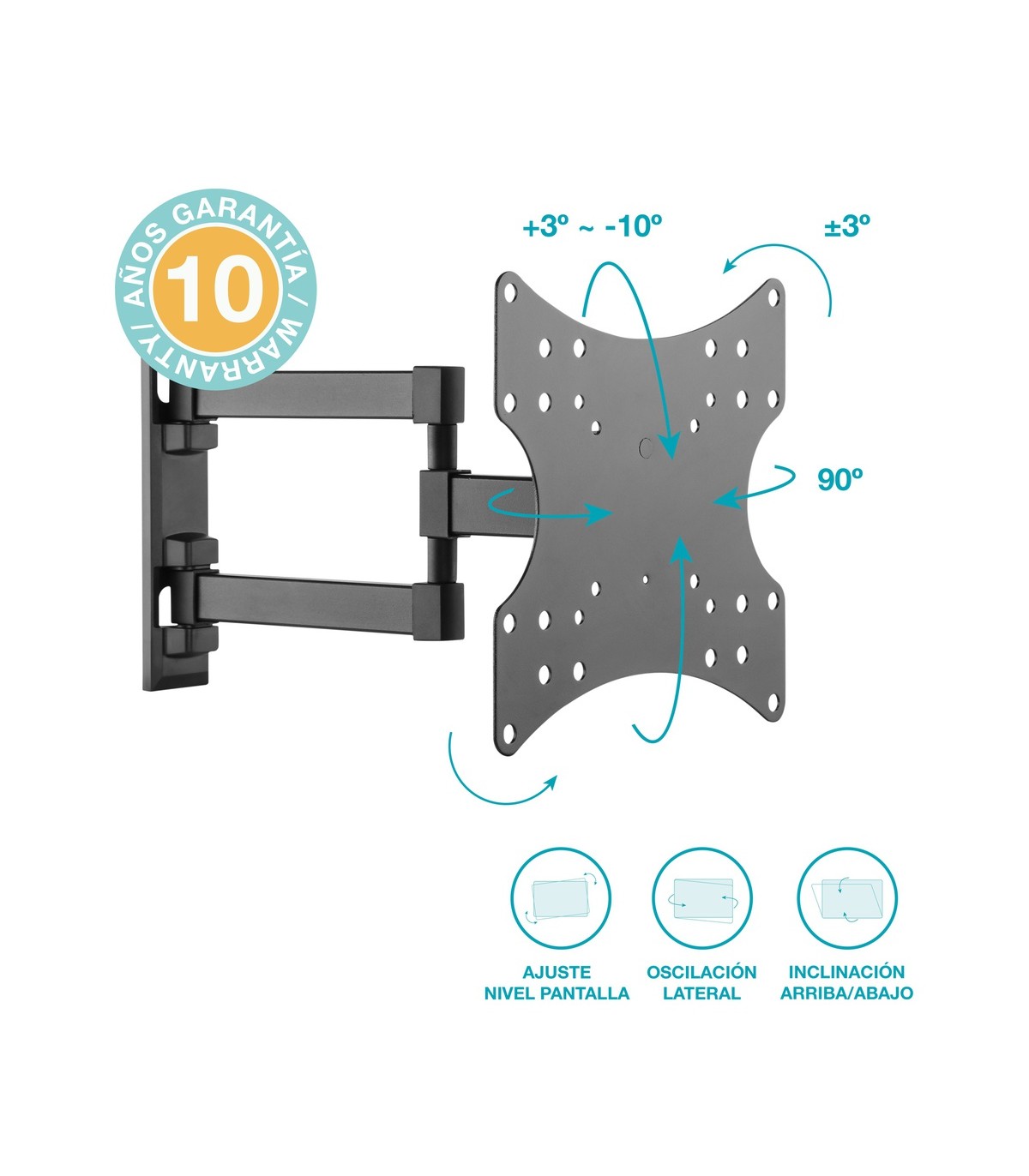 Soporte de TV con brazo doble 23" / 42"