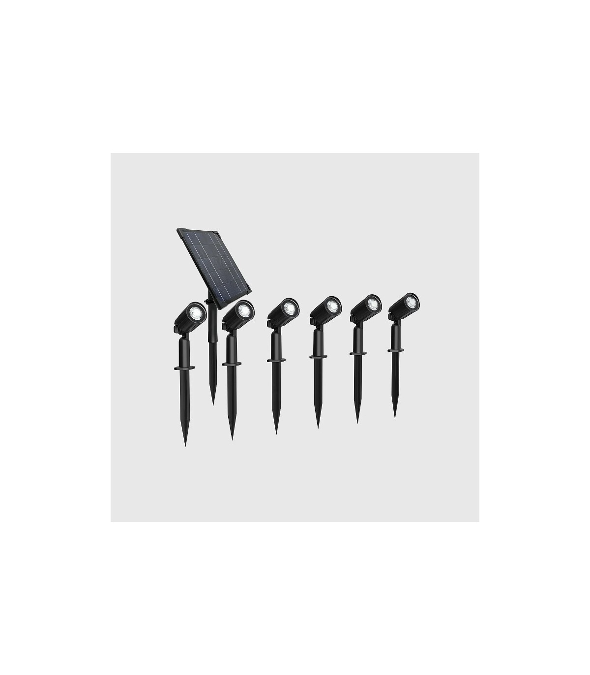 Kit 5 Estacas Led Solar MAXLED 5W 90Lm IP65 Con Pincho
