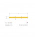 Tira Flexible COB MAXLED 10W 1200Lm/M 256Led/m IP20 DC24V -5 Metros-