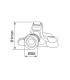 Linterna LED de cabeza con zoom 60W + 1,2W recargable USB C