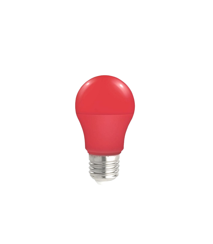 Bombilla Serie COLOR A60 9W 300LmLm E27 Rojo