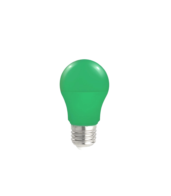 Bombilla Serie COLOR A60 9W 300LmLm E27 Verde