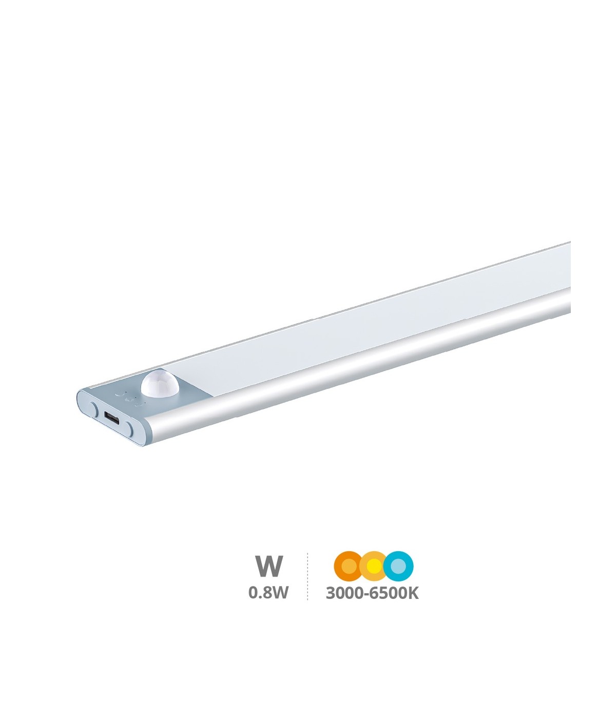 Luz Armario LED TIBUKA con Sensor 0.8W 75Lm USB CCT