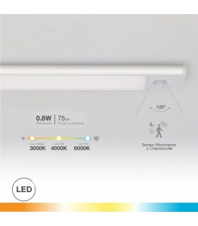 Luz Armario LED TIBUKA con Sensor 0.8W 75Lm USB CCT