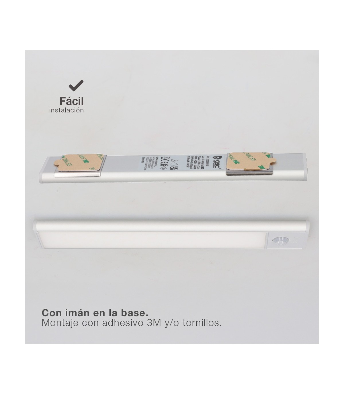 Luz Armario LED TIBUKA con Sensor 0.8W 75Lm USB CCT