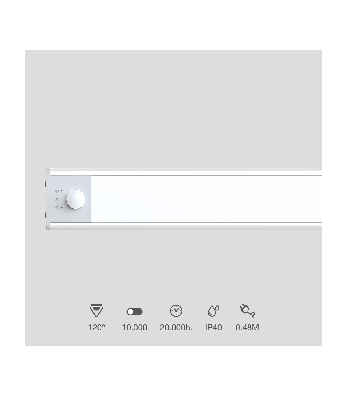 Luz Armario LED TIBUKA con Sensor 1.5W 150Lm USB CCT