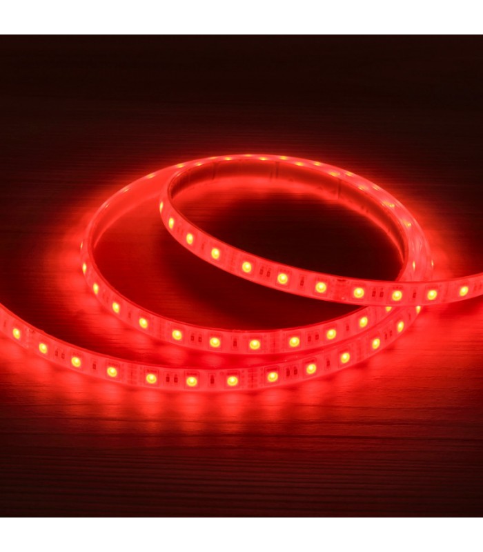 Tira Led SUMERGIBLE RGB 14.4W 840Lm/M 60Led/m IP68 DC12V -5 Metros-