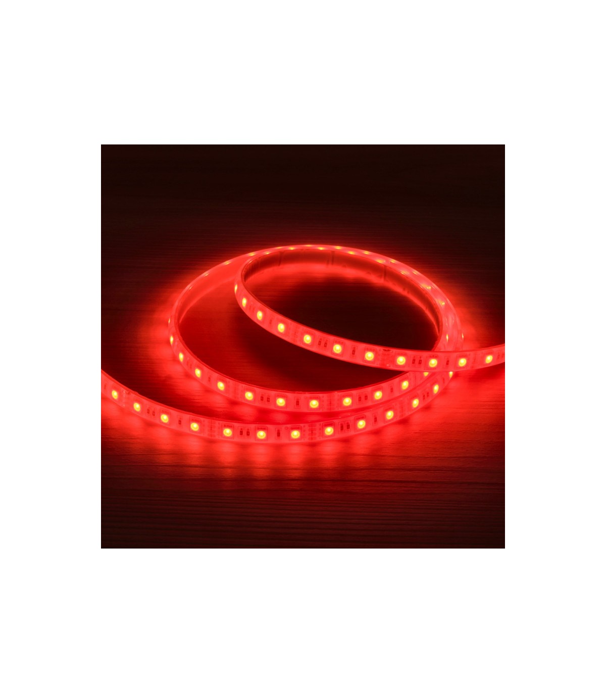 Tira Led SUMERGIBLE RGB 14.4W 840Lm/M 60Led/m IP68 DC12V -5 Metros-