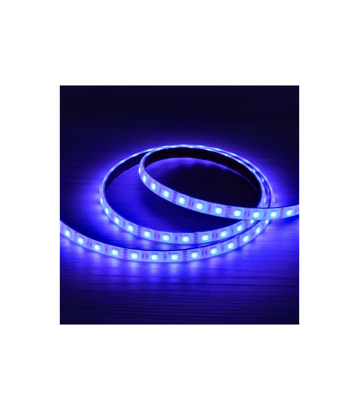 Tira Led SUMERGIBLE RGB 14.4W 840Lm/M 60Led/m IP68 DC12V -5 Metros-