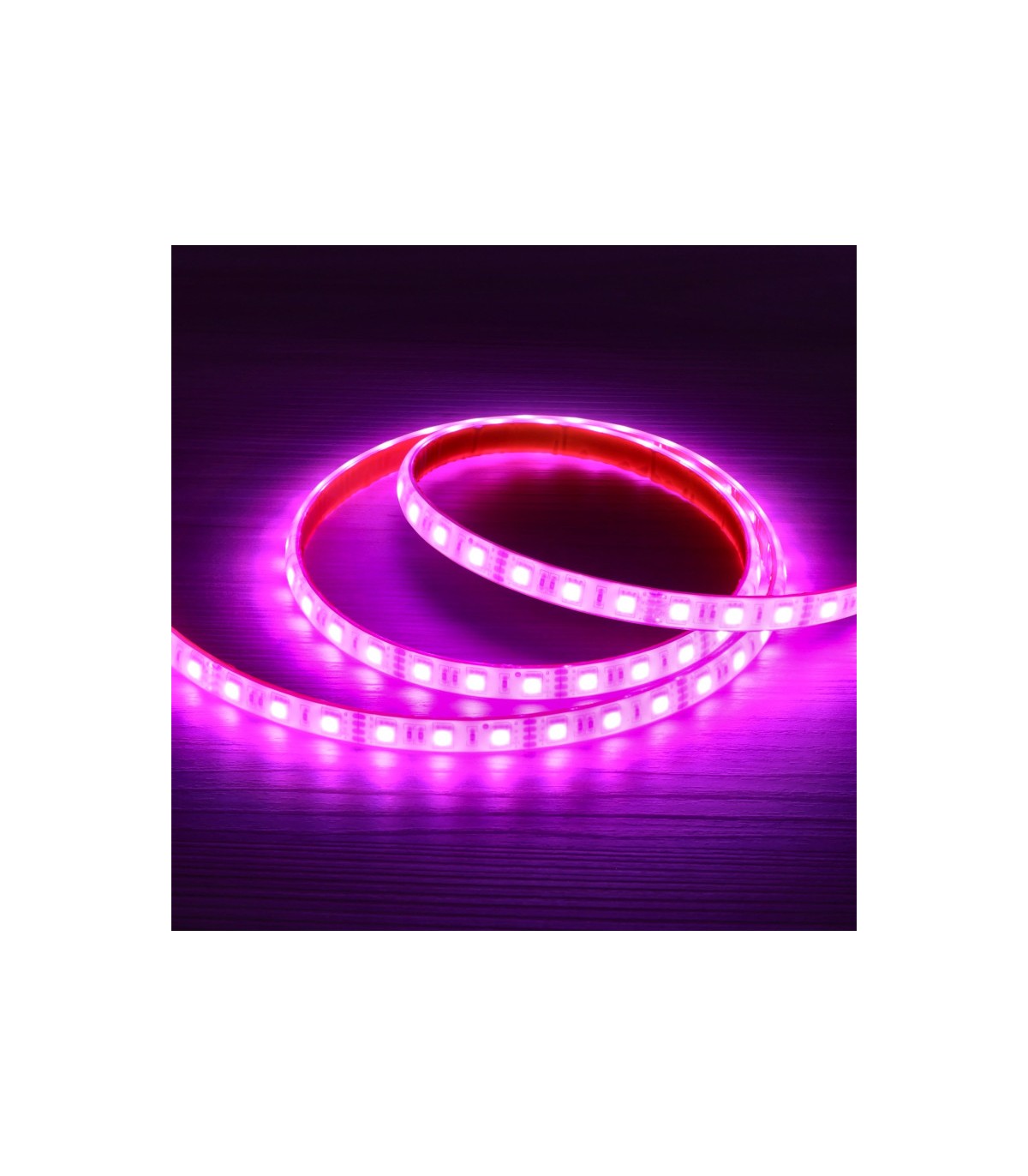 Tira Led SUMERGIBLE RGB 14.4W 840Lm/M 60Led/m IP68 DC12V -5 Metros-
