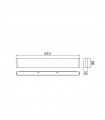 Aplique Pared EGEO NEGRO 20W 1650Lm IP20