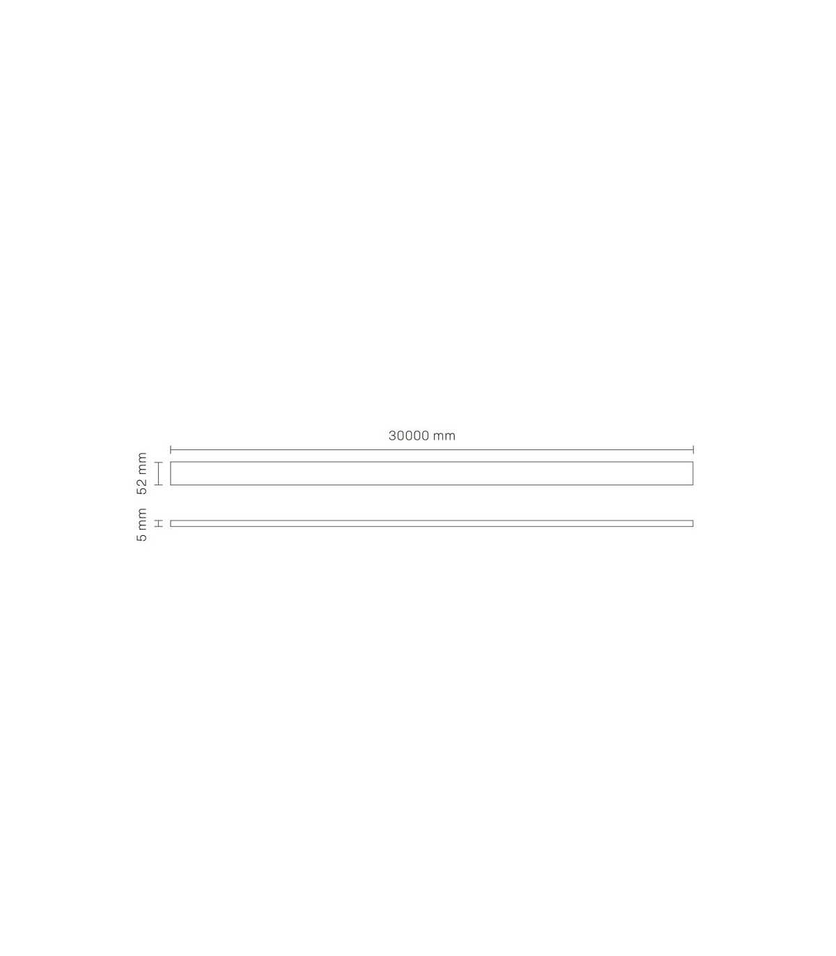 Difusor opal para Barra Lineal MODULINE - 30 Metros