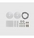 Kit suspensión para Barra Lineal MODULINE Blanco