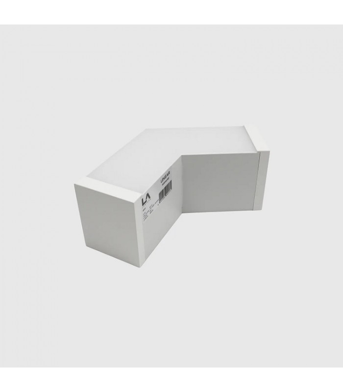 Unión L 120º 8W 800Lm para Barra Lineal MODULINE Blanco IP20 CCT