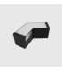 Unión L 120º 8W 800Lm IP20 para Barra Lineal MODULINE Negro CCT