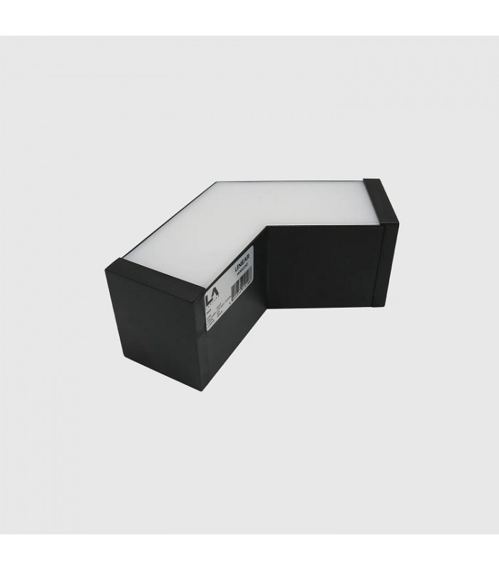 Unión L 120º 8W 800Lm IP20 para Barra Lineal MODULINE Negro CCT