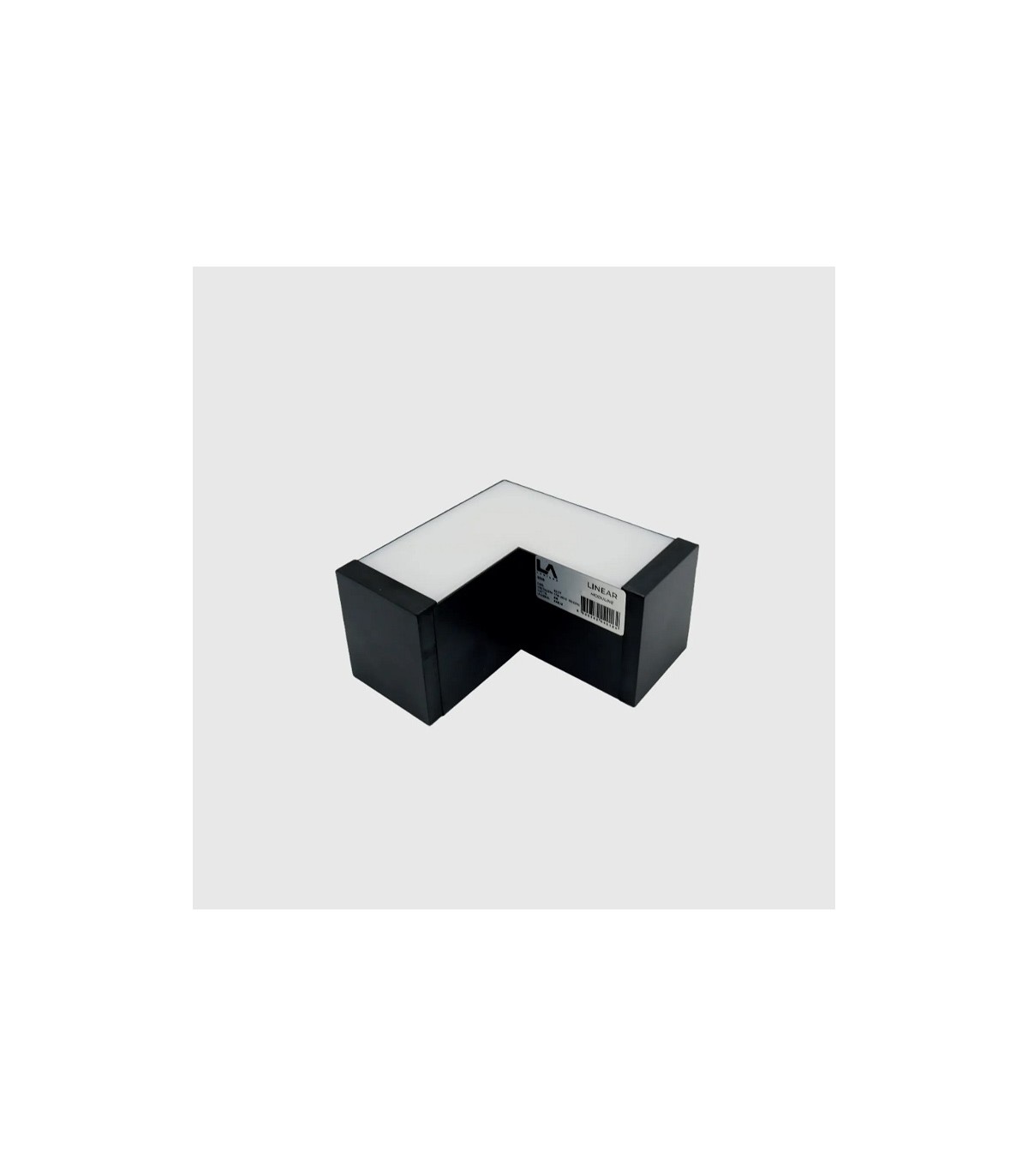 Unión L 90º 8W 800Lm para Barra Lineal MODULINE Negro IP20 CCT