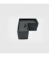 Unión L 90º 8W 800Lm para Barra Lineal MODULINE Negro IP20 CCT