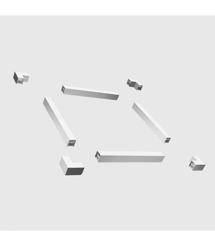 Unión L 90º 8W 800Lm Blanco para Barra Lineal MODULINE IP20 CCT
