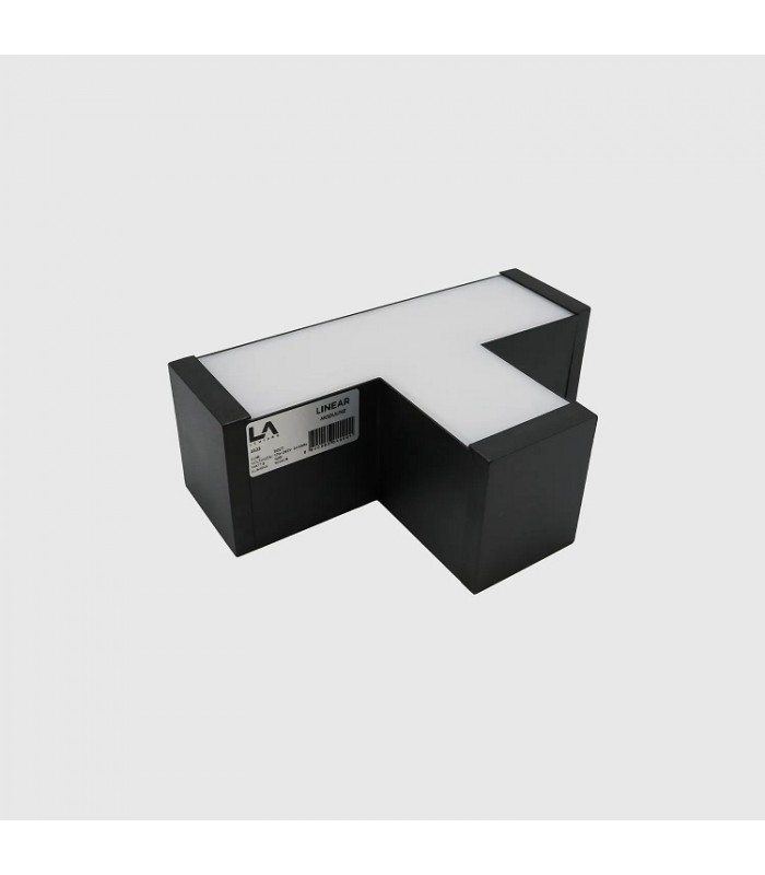 Unión T 10W 1000Lm para Barra Lineal MODULINE Negro IP20 CCT