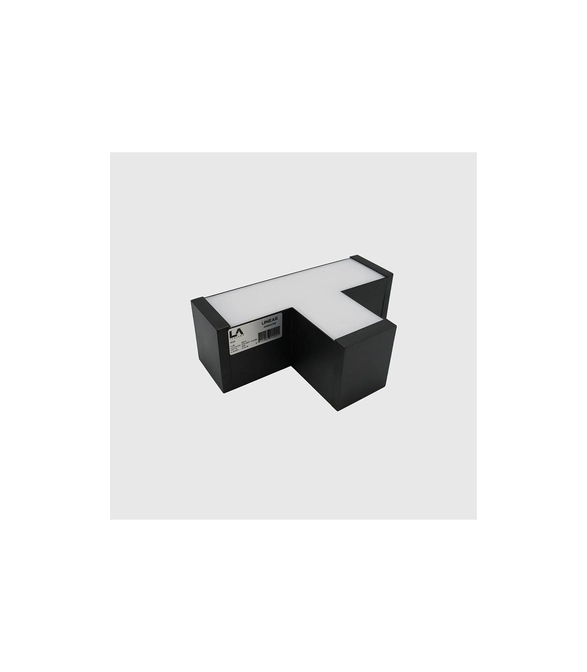 Unión T 10W 1000Lm para Barra Lineal MODULINE Negro IP20 CCT
