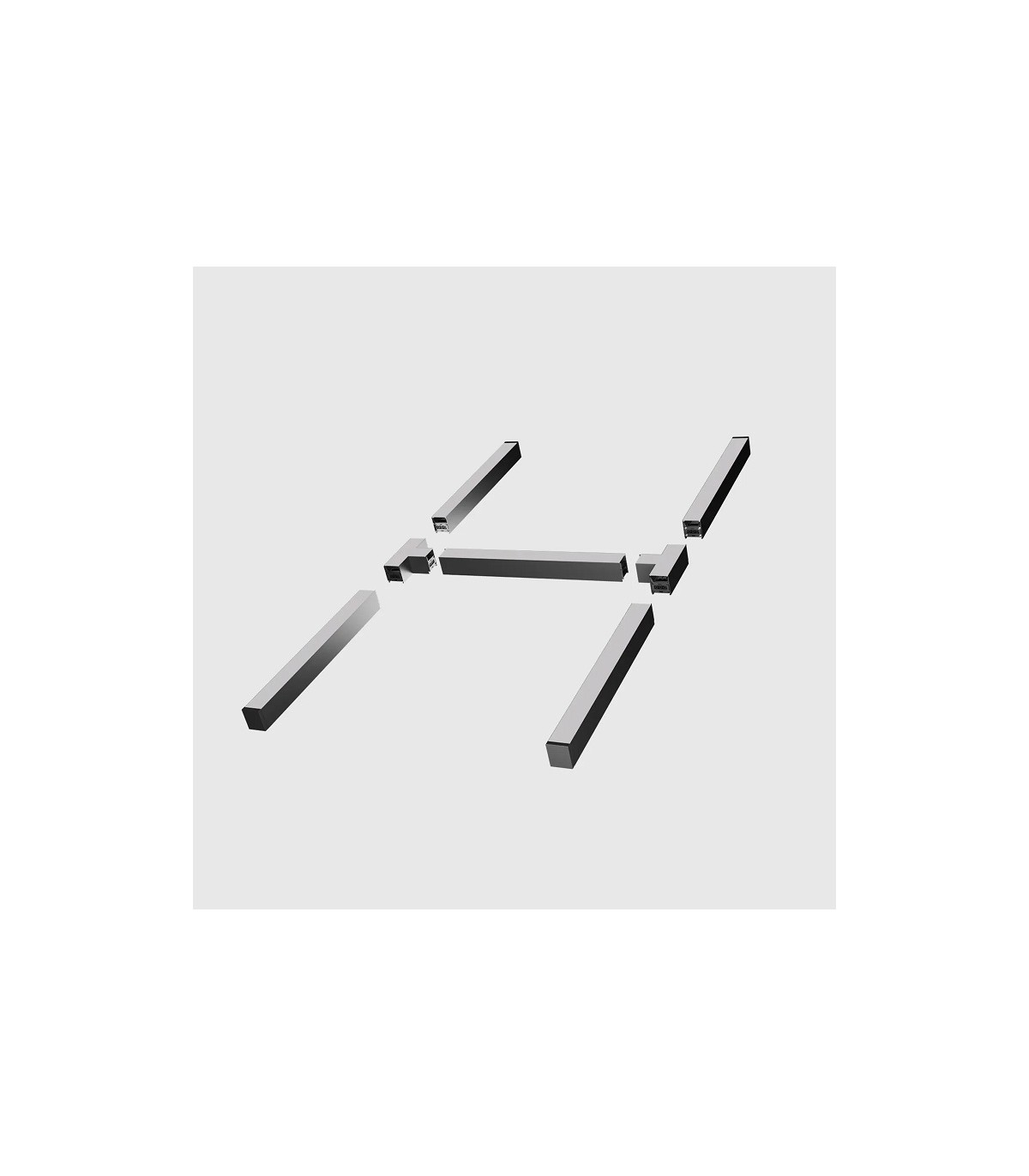 Unión T 10W 1000Lm para Barra Lineal MODULINE Negro IP20 CCT