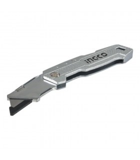 Cúter  Metal tipo navaja hoja trapezoidal 19x61mm