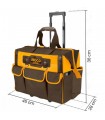Bolsa Portaherramientas con ruedas 19 Bolsillos 20" INGCO