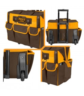 Bolsa Portaherramientas con ruedas 19 Bolsillos 20" INGCO