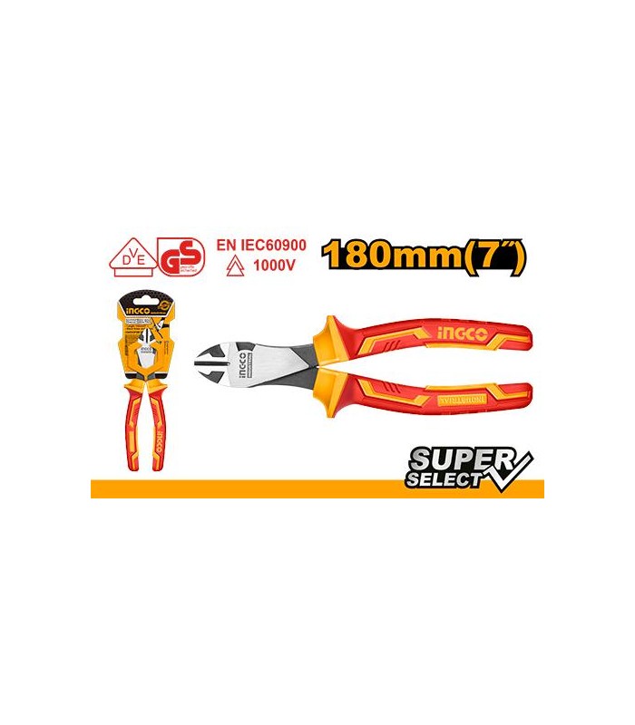 Alicate Corte Diagonal electricista 7" 180mm VDE