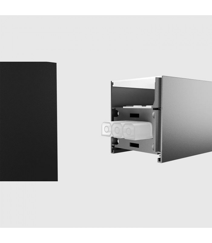 Barra Lineal MODULINE 80W 8000Lm Negro IP20 CCT