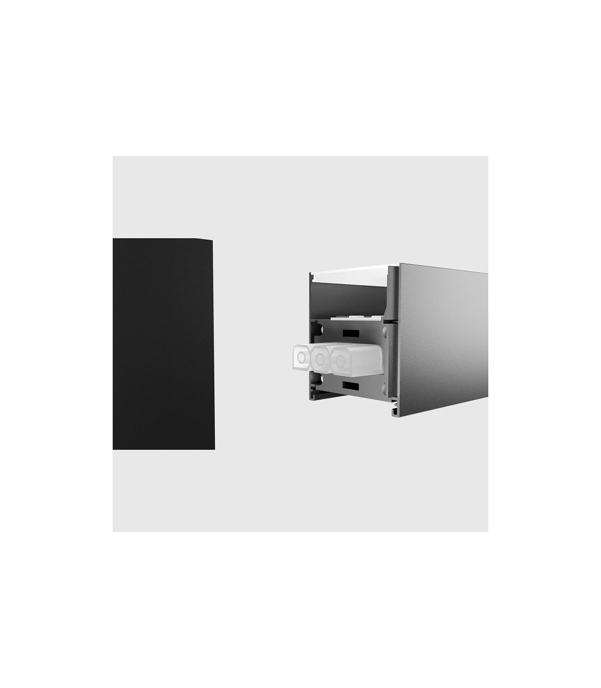 Barra Lineal MODULINE 80W 8000Lm Negro IP20 CCT