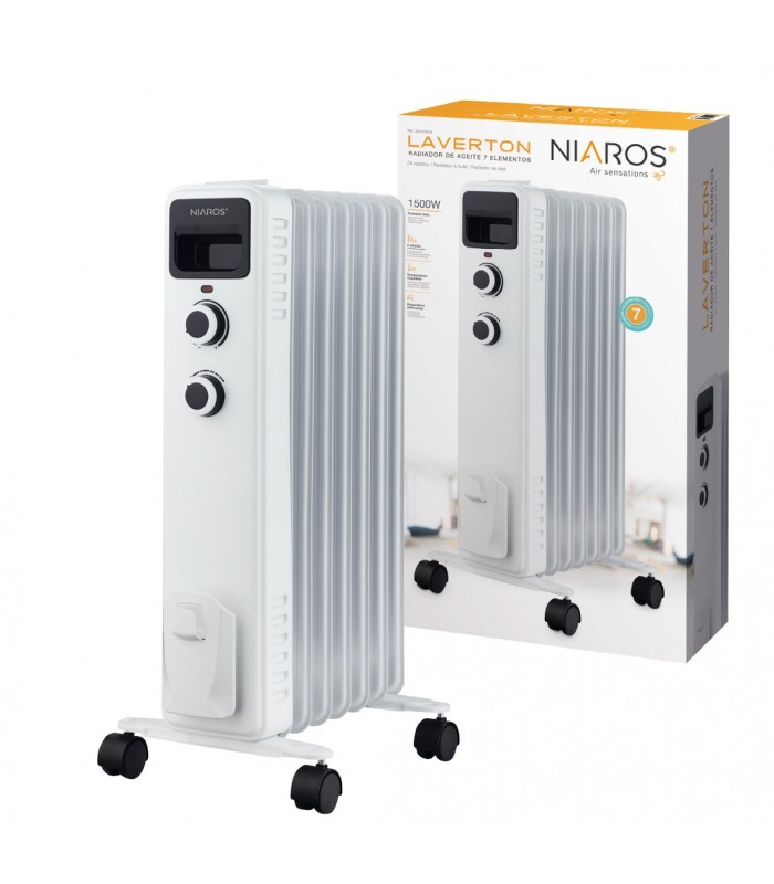 Radiador LAVERTON 1500W Blanco 7 Elementos