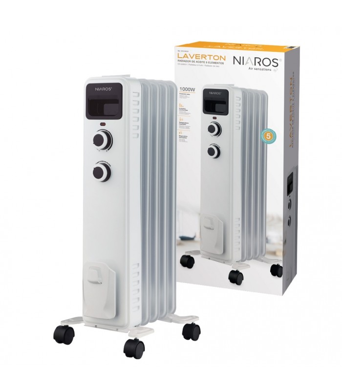 Radiador LAVERTON 1000W Blanco 5 Elementos