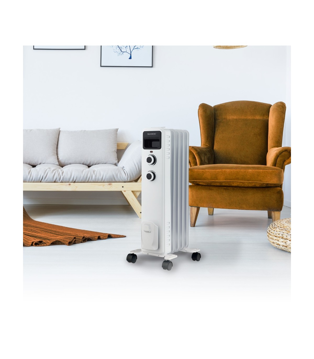 Radiador LAVERTON 1000W Blanco 5 Elementos