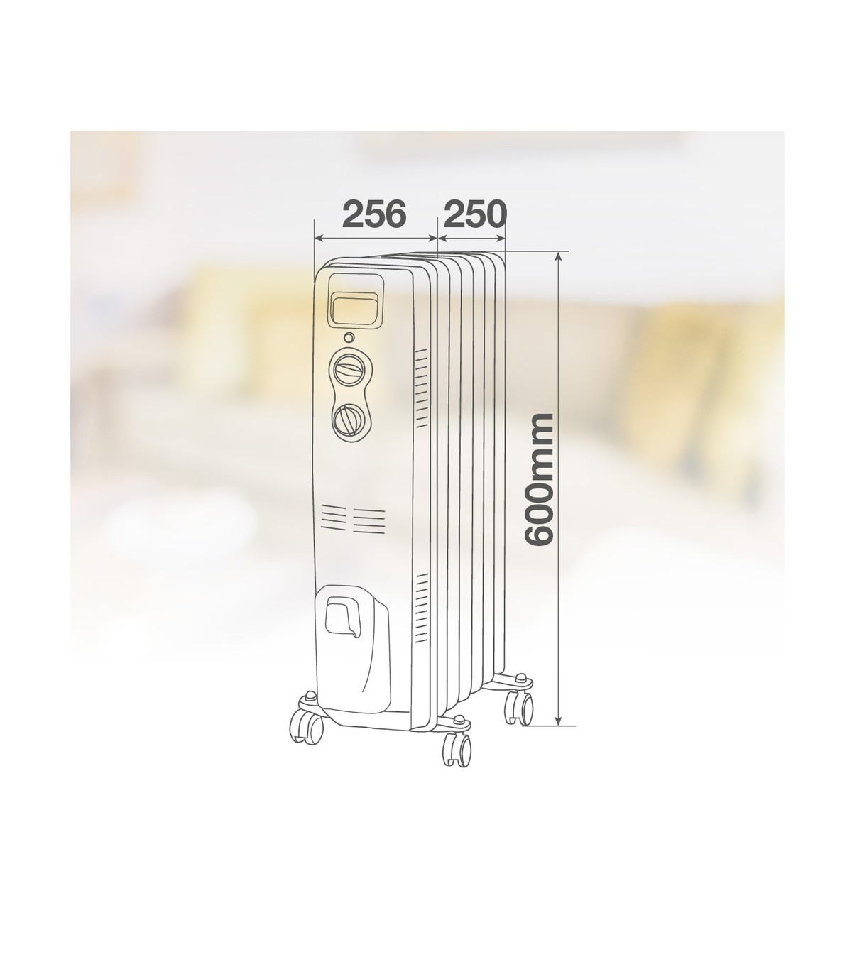 Radiador LAVERTON 1000W Blanco 5 Elementos