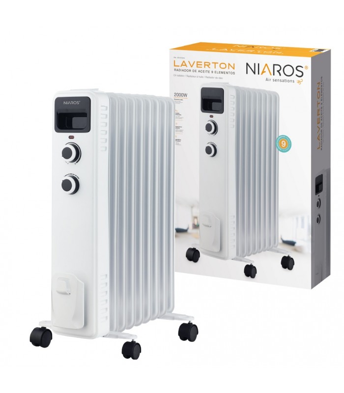 Radiador LAVERTON 2000W Blanco 9 Elementos