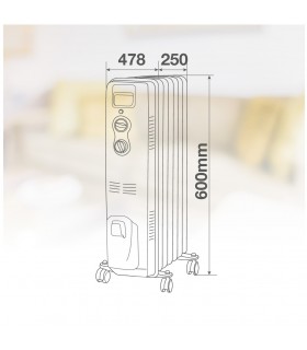 Radiador LAVERTON 2500W Blanco 11 Elementos