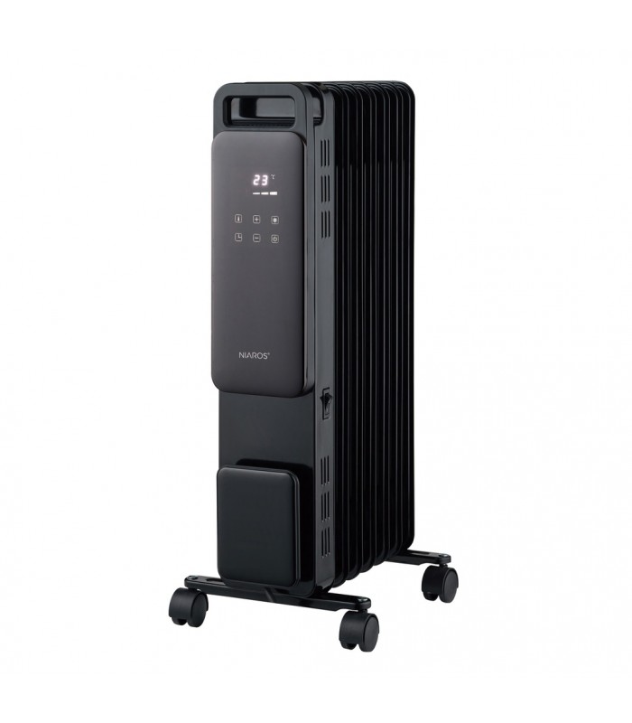 Radiador con mando DURASIL 1500W Negro 7 Elementos