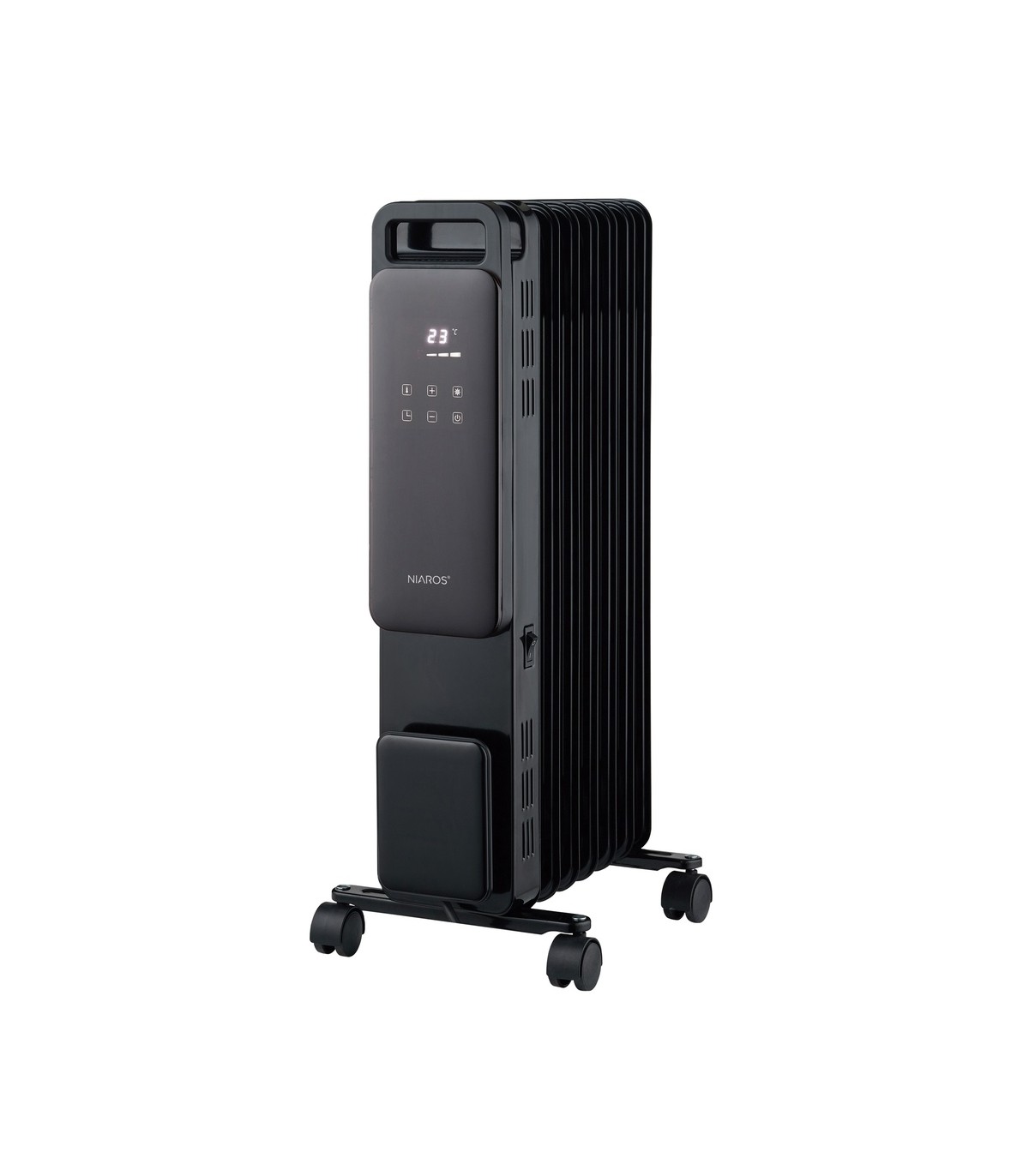 Radiador con mando DURASIL 1500W Negro 7 Elementos