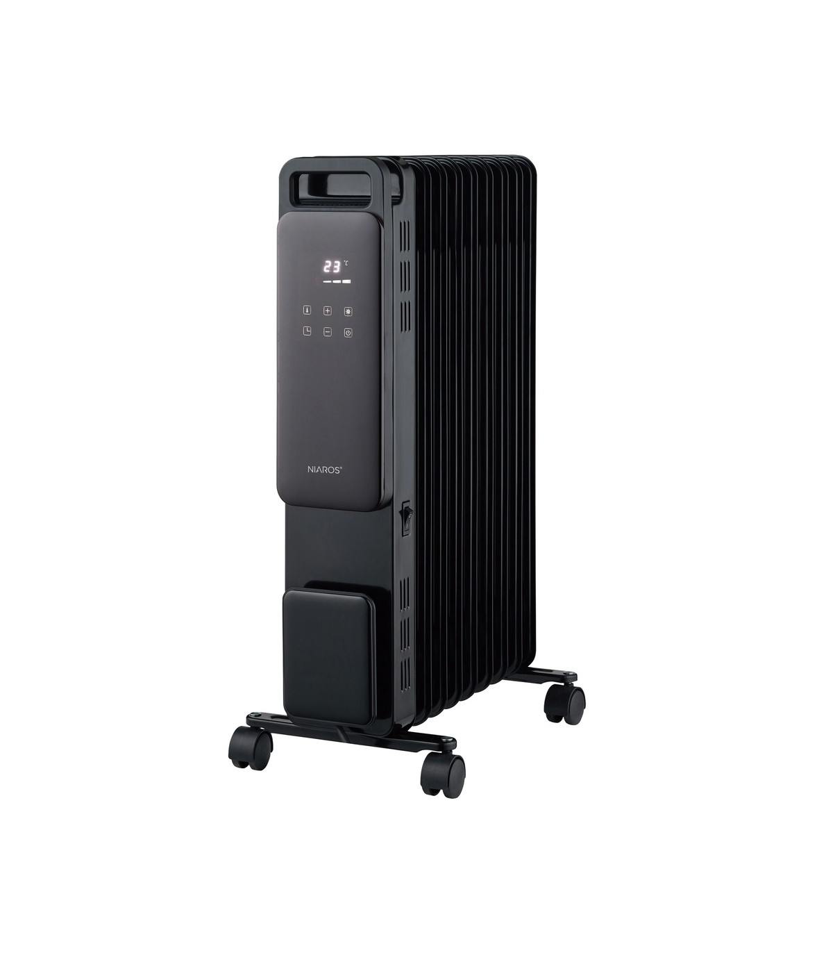 Radiador con mando DURASIL 2000W Negro 9 Elementos