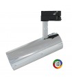 Foco Carril LED CROMO PLATA 30W 3.600Lm 24-60º IP20 