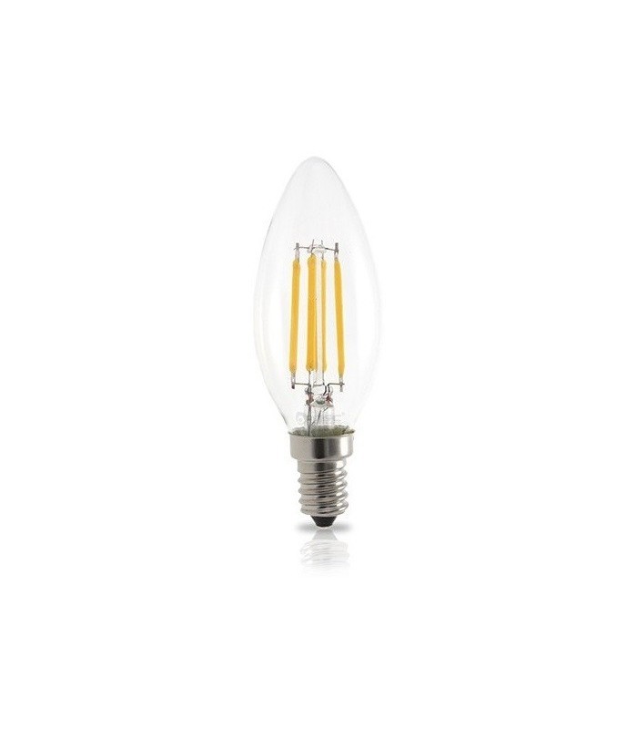 Bombilla Vela LED 4W 400Lm E14 3000K Serie ORO