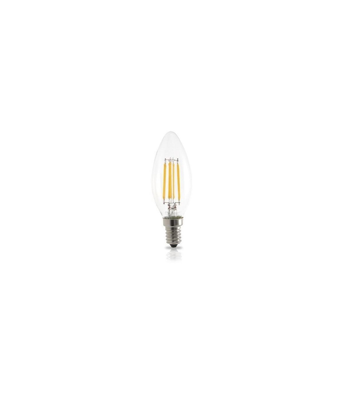 Bombilla Vela LED 4W 400Lm E14 3000K Serie ORO