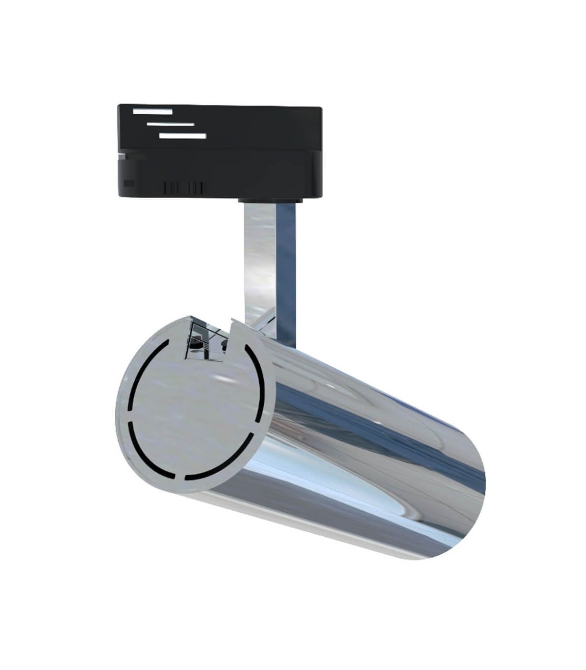 Foco Carril LED CROMO PLATA 30W 3.600Lm 24-60º IP20 
